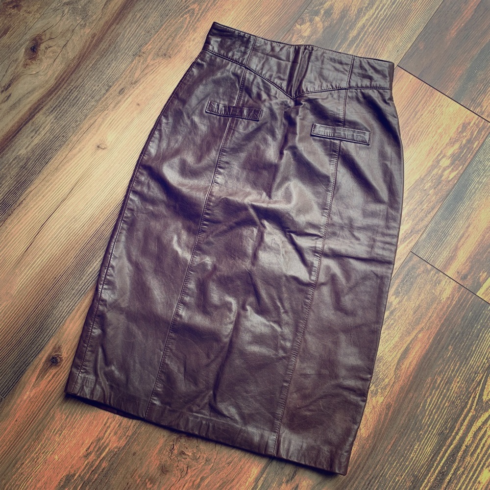 Leather skirt